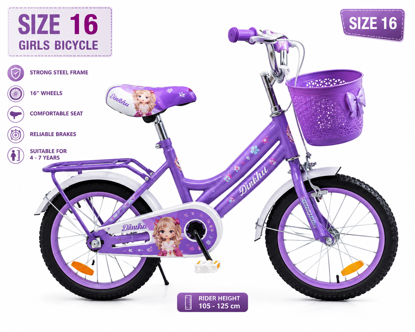 Lady Bird Size 16 Kids Bicycle