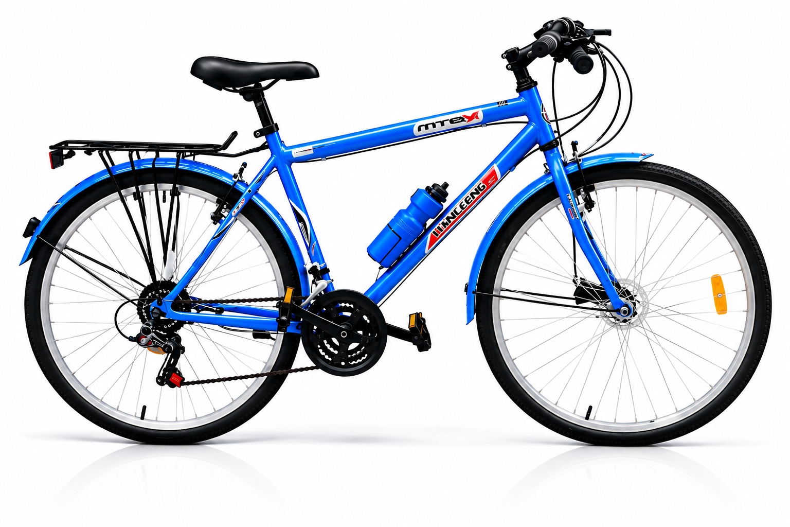 Size 26 LiangFeng Mountain Bike with a durable frame, rugged tires, reliable braking system, and sporty design for on-road and off-road riding.