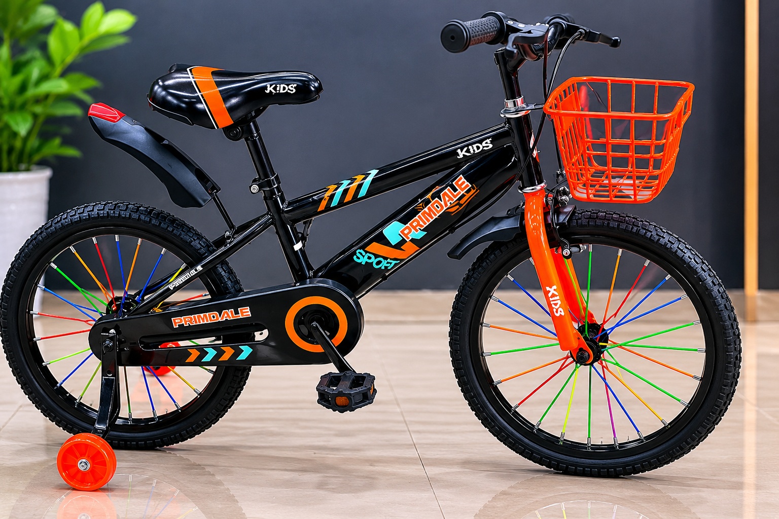 Primdale Size 20 bicycle with durable frame, comfortable saddle, stylish design, and reliable tires, perfect for growing kids and young riders.