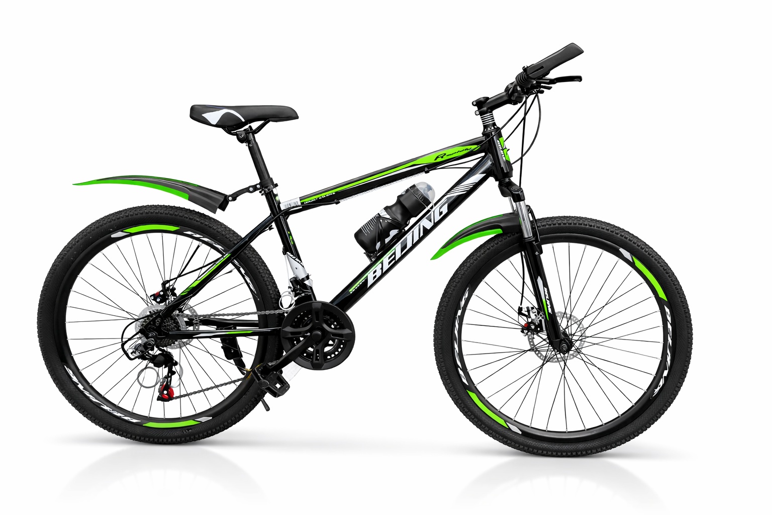 Beijing Size 26 Mountain Bike with durable steel frame, front suspension, and all-terrain tires, ideal for outdoor cycling and daily commuting.