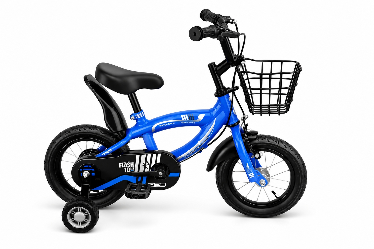 Sport Bike Size 12 for kids with sturdy frame, training wheels, comfortable seat, and durable tires for safe and fun riding.