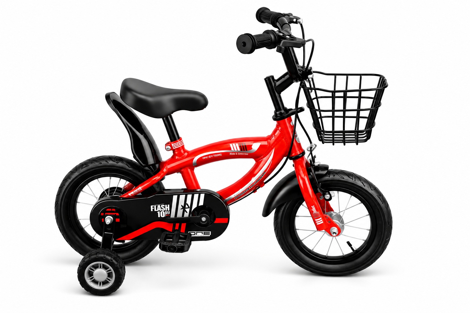 Sport Bike Size 12 for kids with sturdy frame, training wheels, comfortable seat, and durable tires for safe and fun riding.