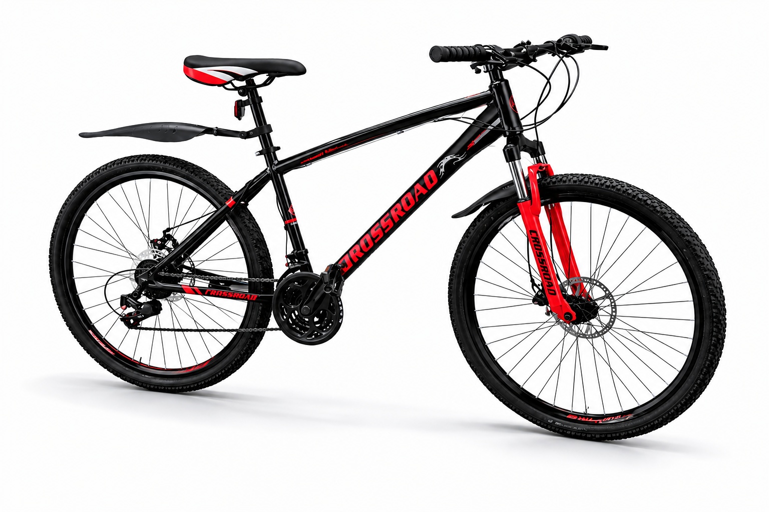 Size 24 Crossroad bicycle with a durable frame, sporty design, reliable brakes, and sturdy tires for everyday riding.