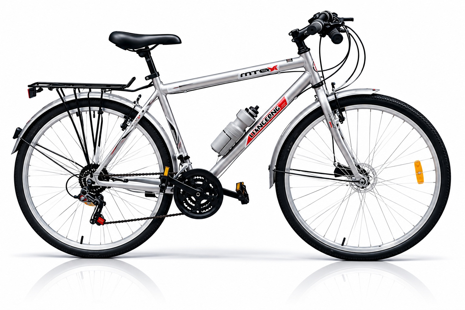 Size 26 LiangFeng Mountain Bike with a durable frame, rugged tires, reliable braking system, and sporty design for on-road and off-road riding.