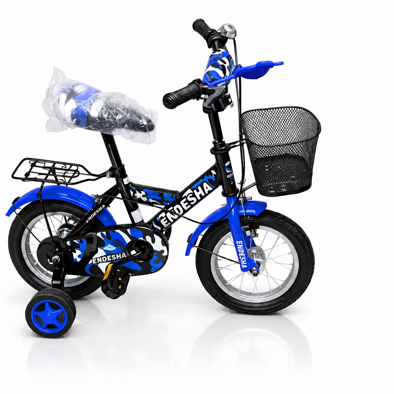 Size 12 kids bike for boys and girls with training wheels, durable frame, safe design, and comfortable riding experience.